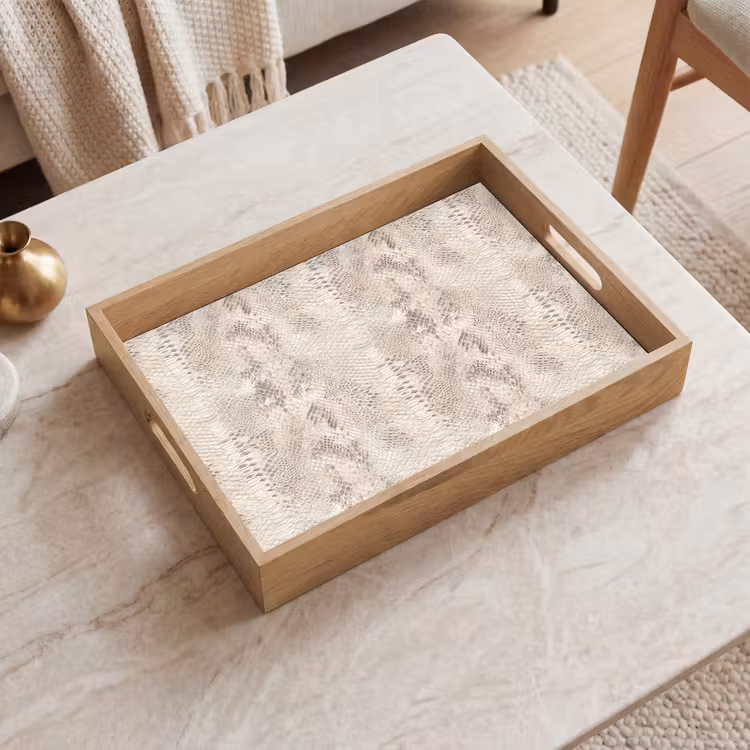 Bandeja - Serpiente - Estampado - Beige — 2