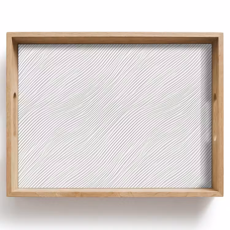 Bandeja - Waves - Ribbing - Blanco — 1