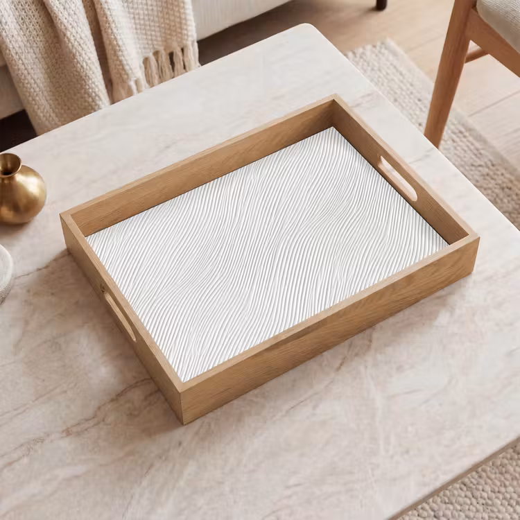 Bandeja - Waves - Ribbing - Blanco — 2