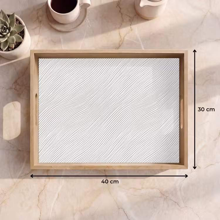 Bandeja - Waves - Ribbing - Blanco — 7