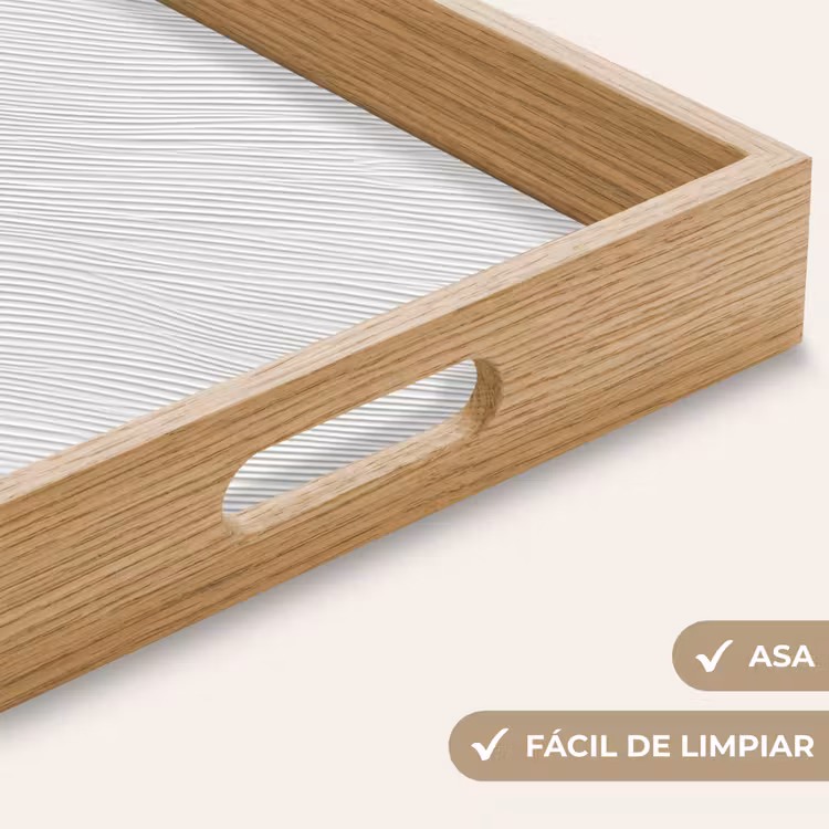 Bandeja - Waves - Ribbing - Blanco — 8