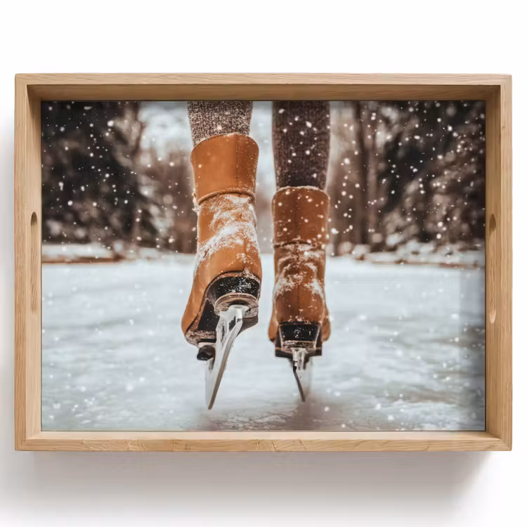 Bandeja - Patinaje sobre hielo - Hielo - Invierno - Nieve — 1