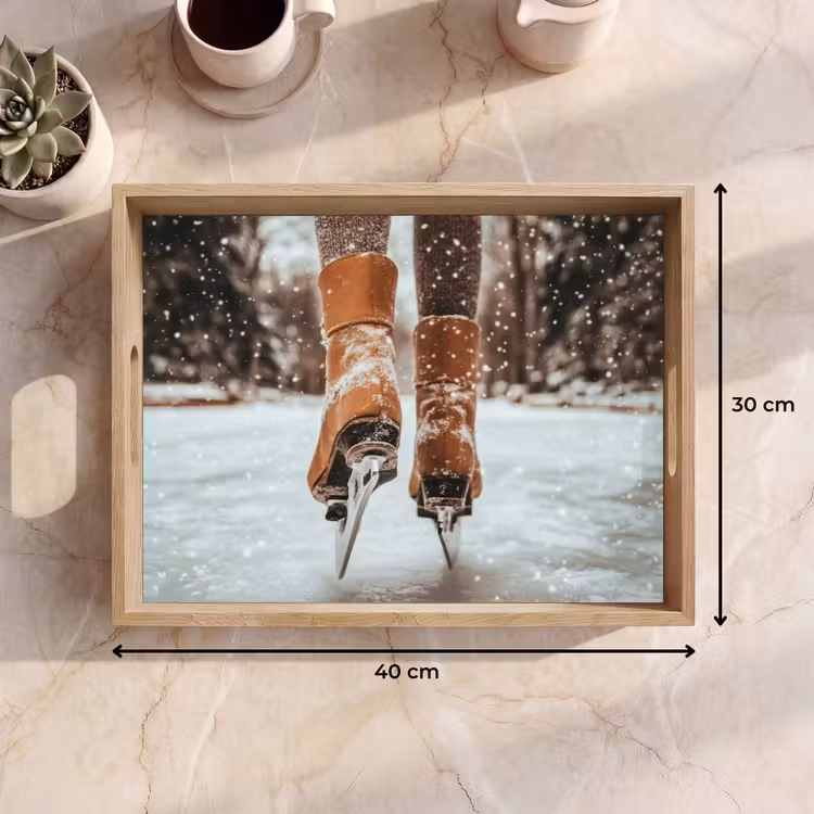 Bandeja - Patinaje sobre hielo - Hielo - Invierno - Nieve — 7