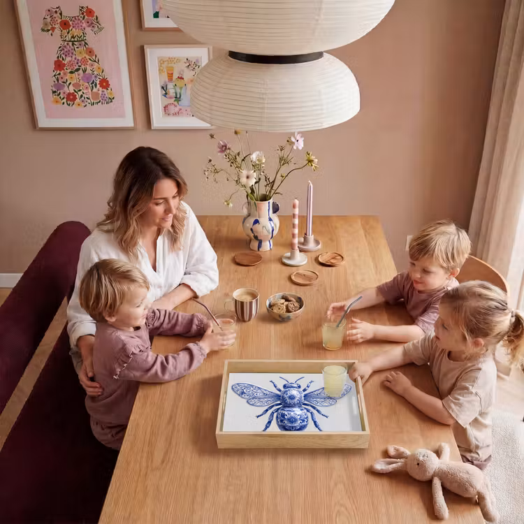 Bandeja - Abeja - Moderno - Delft - Azul — 5