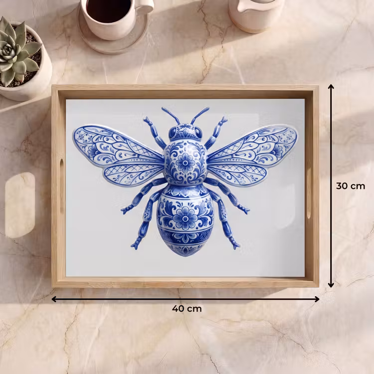 Bandeja - Abeja - Moderno - Delft - Azul — 7