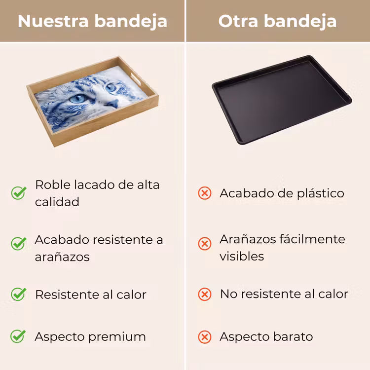 Bandeja - Gato - Patrón - Azul — 9