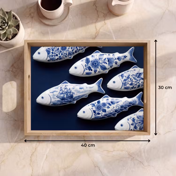 Bandeja - Peces - Delftware - Cerámica — 7