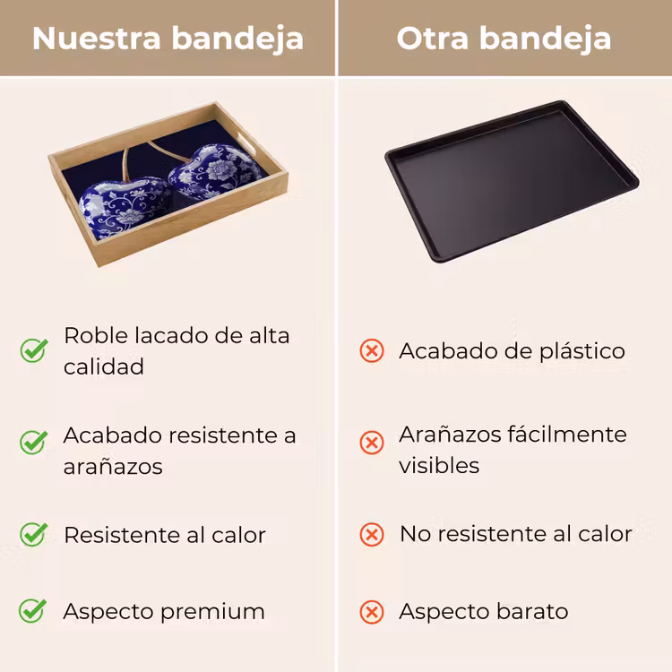 Bandeja - Porcelana - Cereza - Delft - Azul — 9