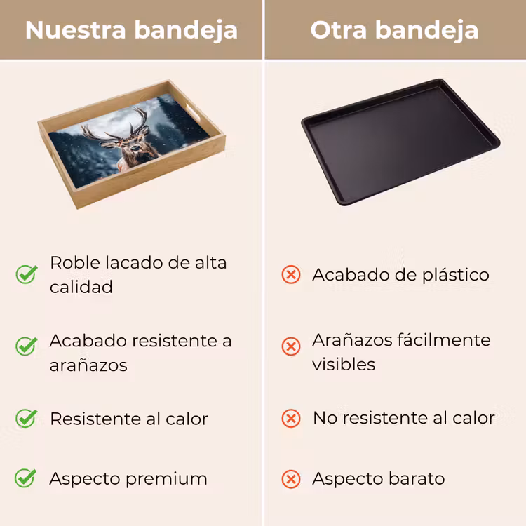 Bandeja - Ciervos - Animales - Paisaje - Invierno - Nieve — 9