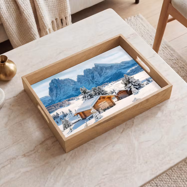 Bandeja - Invierno - Cabaña - Montañas - Vistas - Nieve — 2