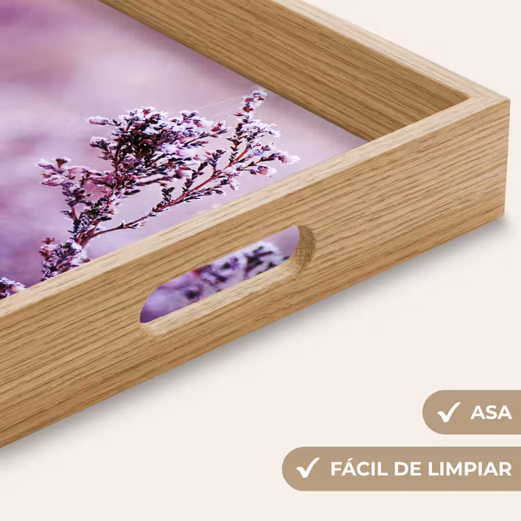 Bandeja - Lavanda - Invierno - Flores - Morado — 8