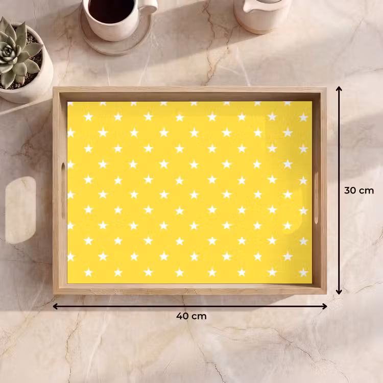 Bandeja - Estrellas - Estampado - Minimalista - Amarillo — 7