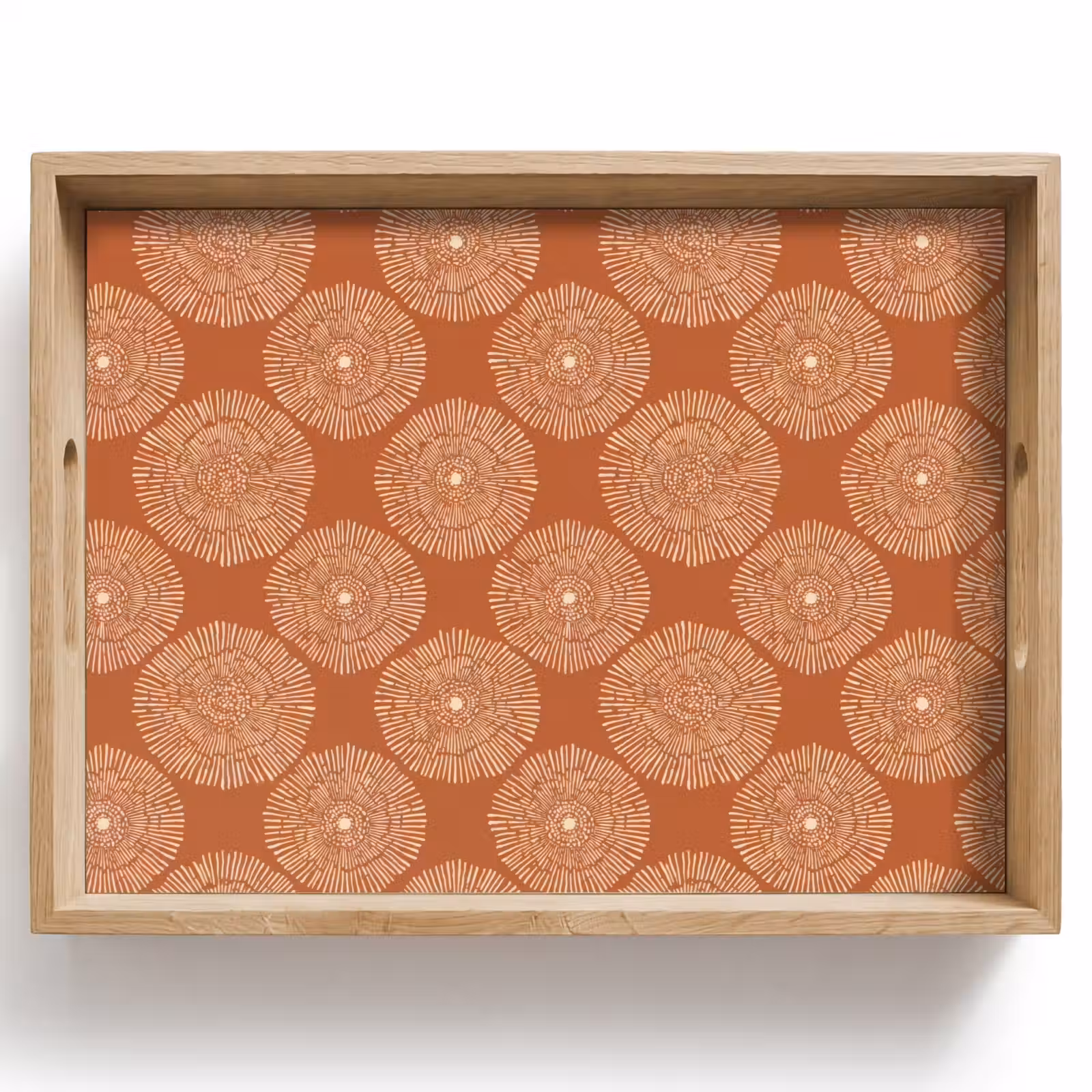 Bandeja - Círculos - Gráfico - Estampado - Terracota — 1