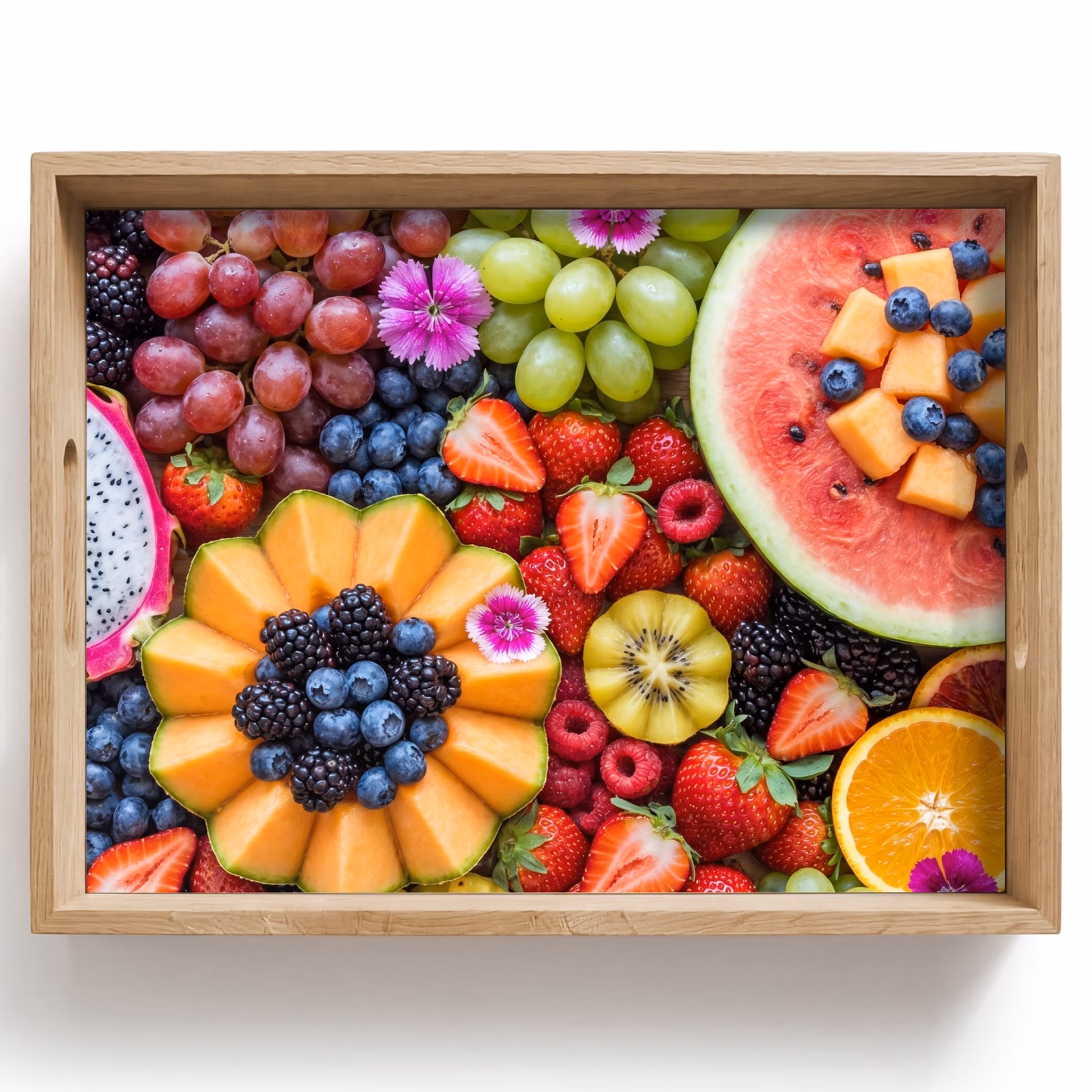Bandeja - Fruta - Fresca - Variedad - Comida - Colorida — 1