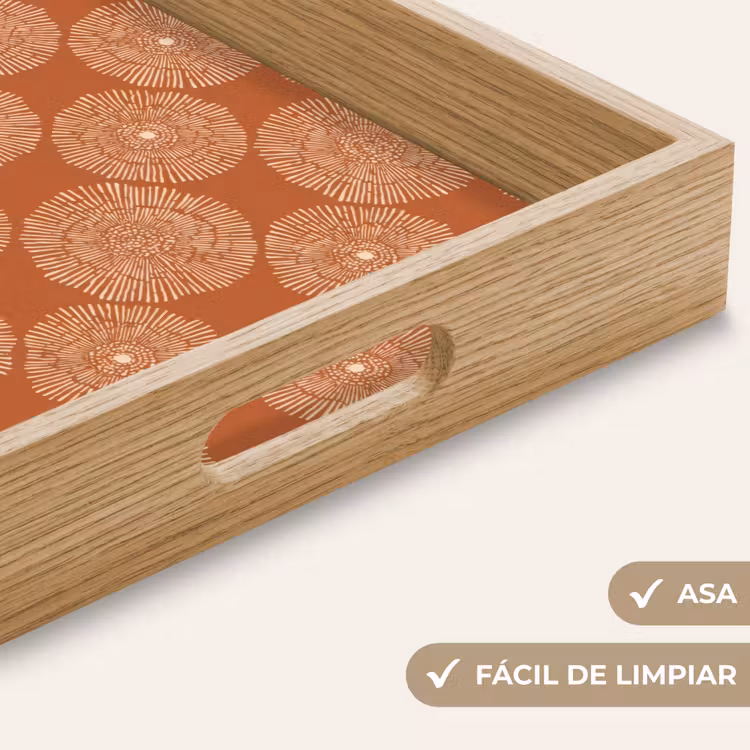 Bandeja - Círculos - Gráfico - Estampado - Terracota — 8