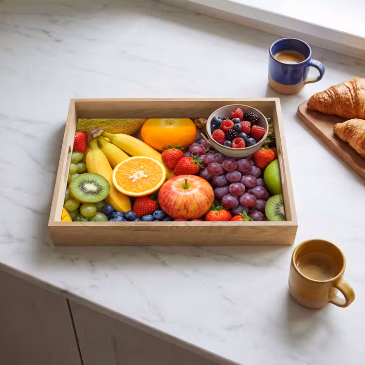 Bandeja - Comida - Fruta - Fresca - Colorida - Nutrición — 3