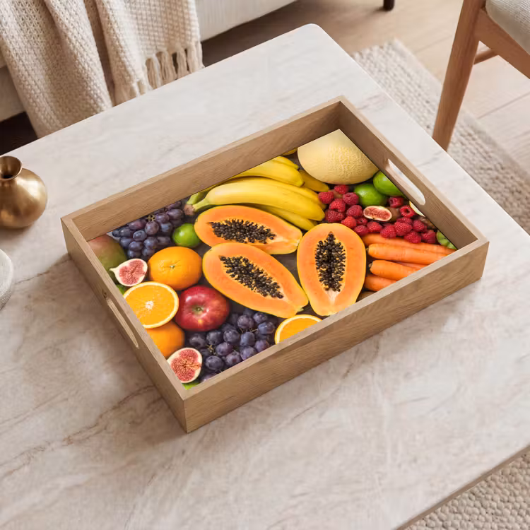 Bandeja - Comida - Fruta - Verduras - Frescas - Coloridas — 2