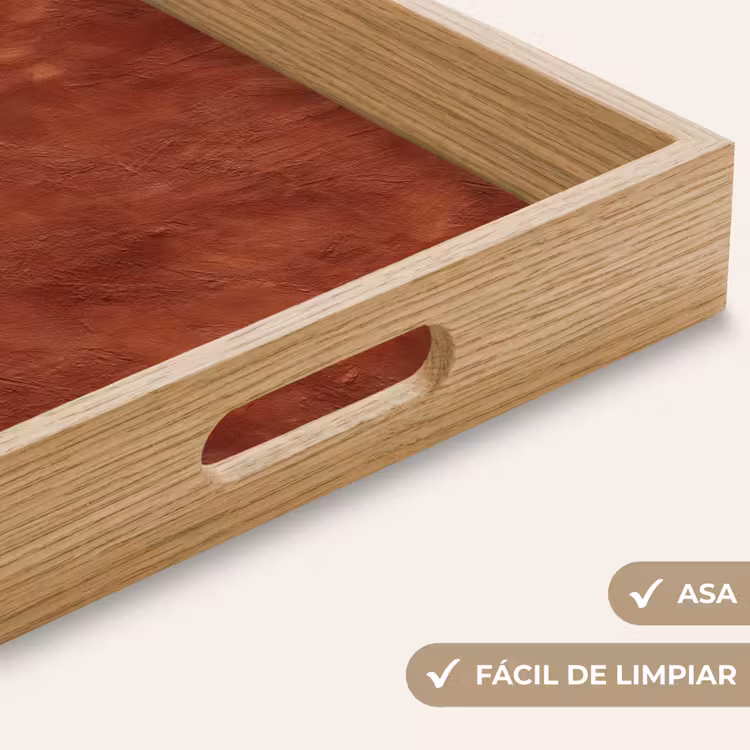 Bandeja - Estucado - Textura  - Terracota — 8