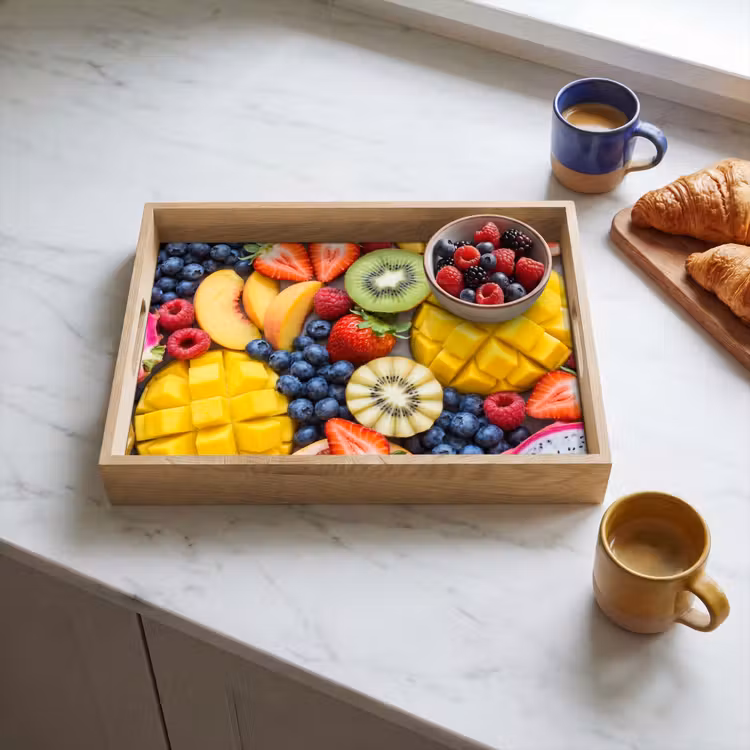 Bandeja - Fruta - Cortada - Colorida - Comida - Saludable — 3