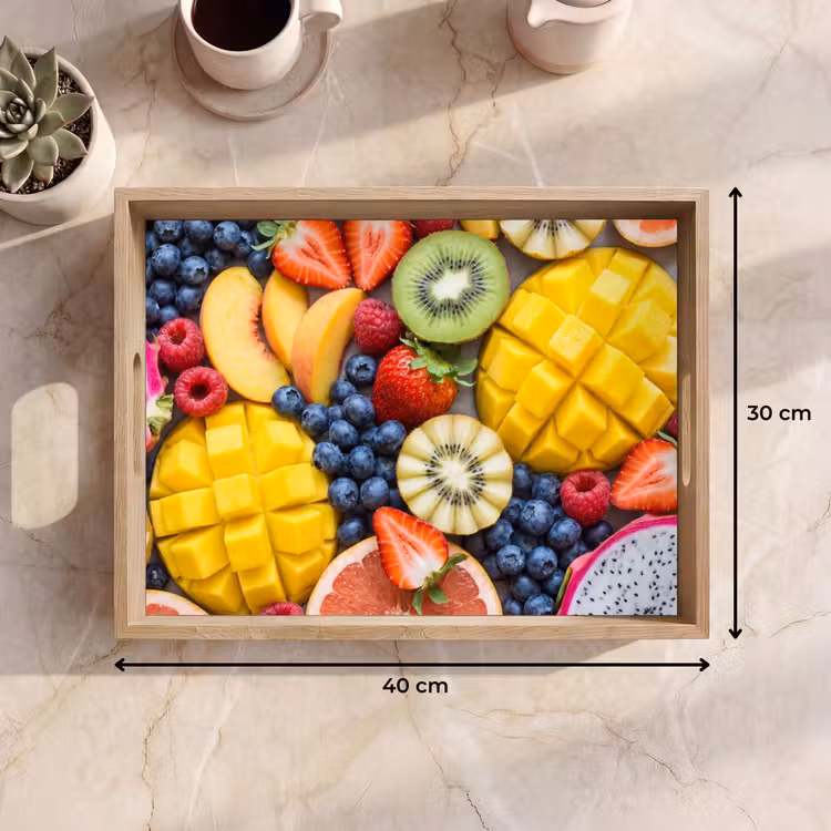 Bandeja - Fruta - Cortada - Colorida - Comida - Saludable — 7
