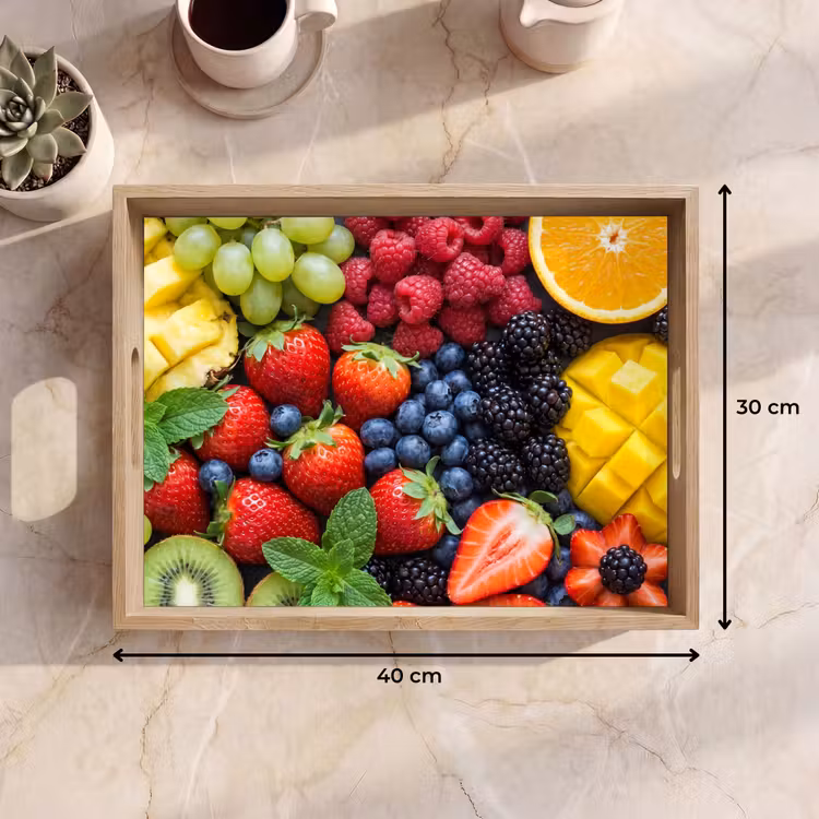 Bandeja - Fruta - Fresca - Colorida - Comida — 7