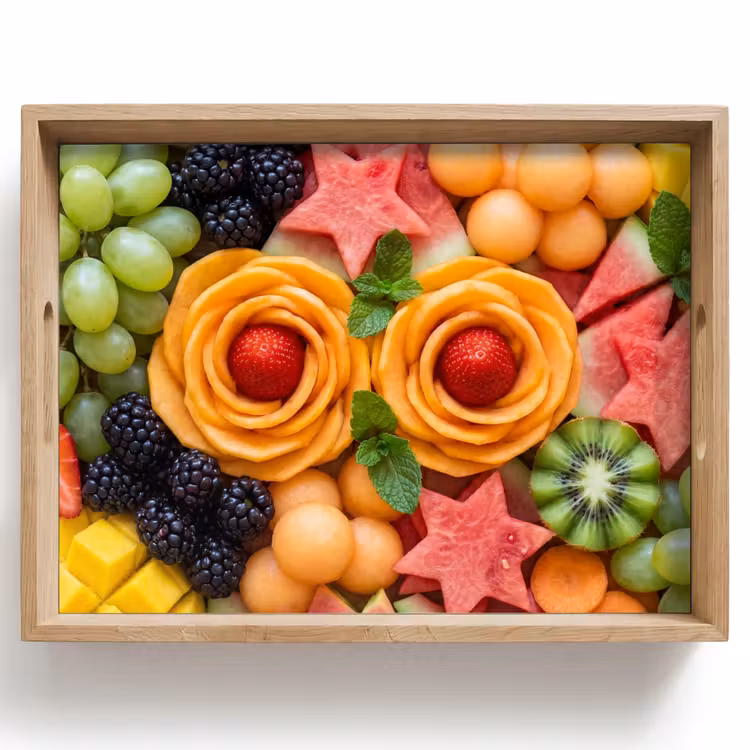 Bandeja - Fruta - Variedad - Colorido - Fresco - Comida — 1