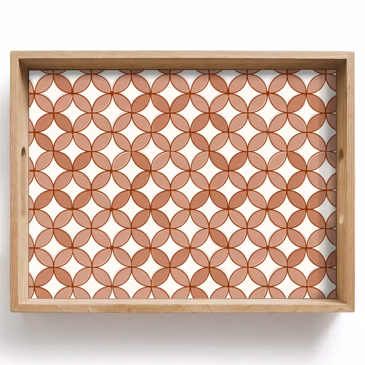 Bandeja - Geométrico - Círculos - Moderno - Terracota — 1