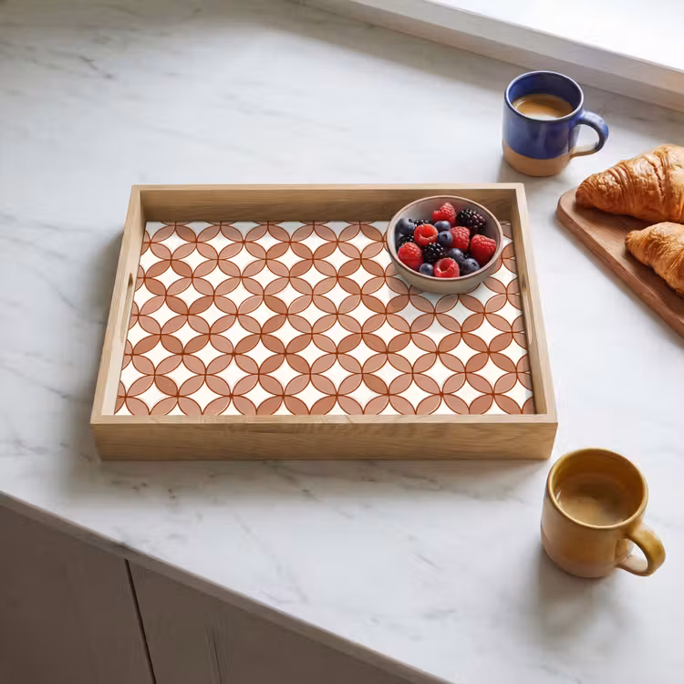 Bandeja - Geométrico - Círculos - Moderno - Terracota — 3