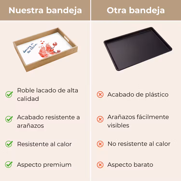 Bandeja - Animal - Danza - Amor - Acuarela - Rojo — 9