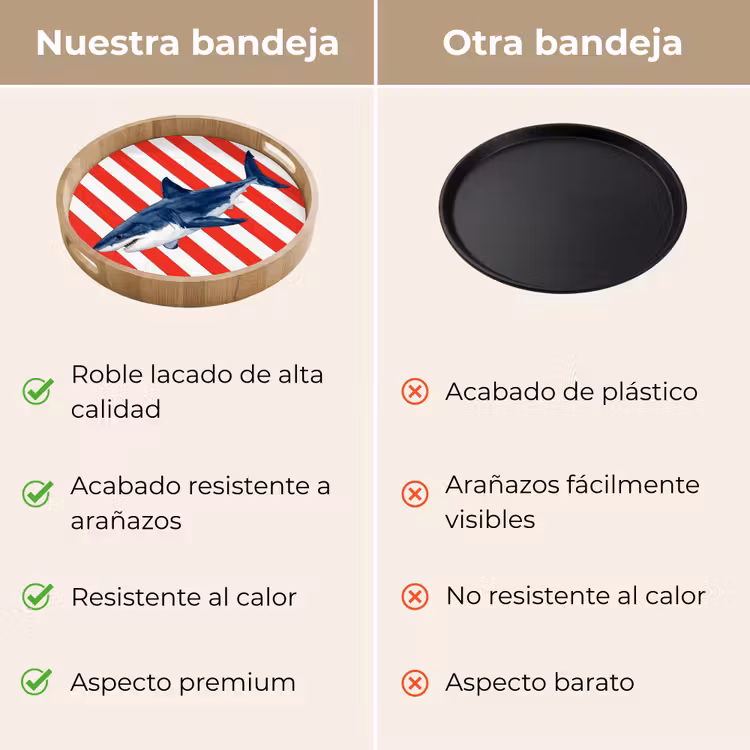 Bandeja - Pez - Tiburón - Mar - Ilustración - Azul — 9