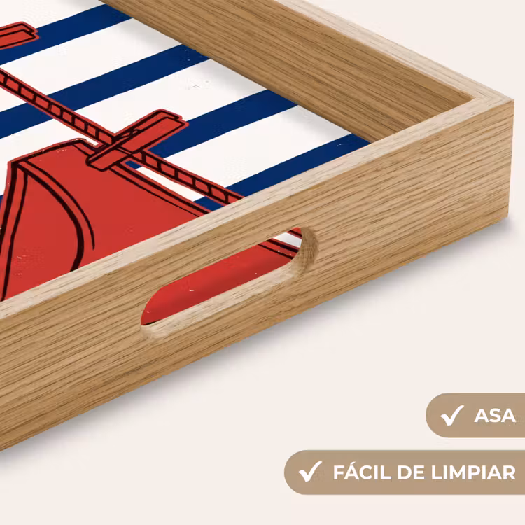 Bandeja - Trajes de baño - Tendedero - Verano - Ilustración - Rojo — 8
