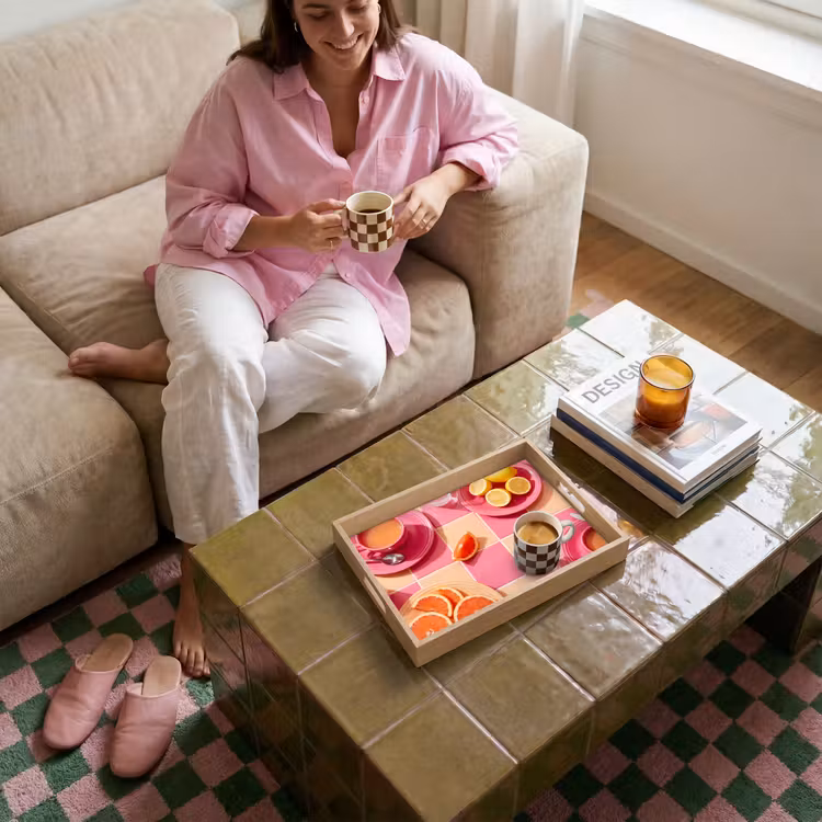 Bandeja - Comida - Cítricos - Naturalezas muertas - Rosa - Naranja — 4
