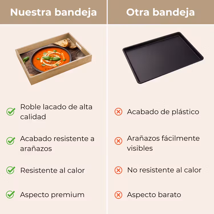 Bandeja - Comida - Sopa - Albahaca - Rústico - Rojo — 9