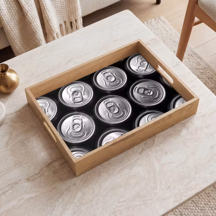 Bandeja - Latas - Aluminio - Estampado - Industrial - Plata — 2