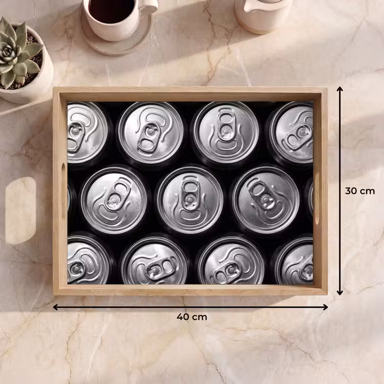 Bandeja - Latas - Aluminio - Estampado - Industrial - Plata — 7