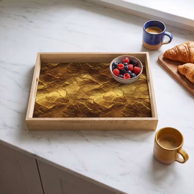 Bandeja - Pan de oro - Textura - Oro — 3