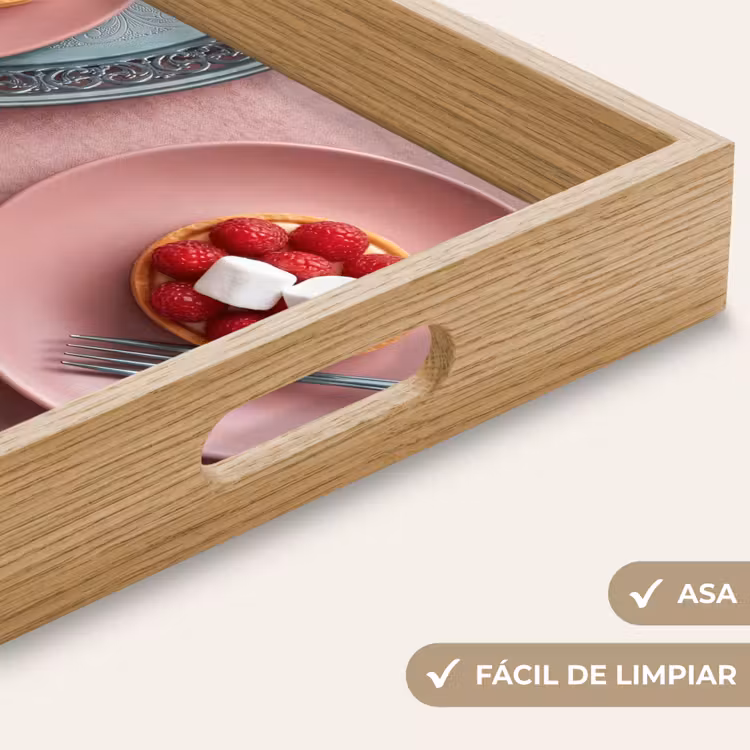 Bandeja - Postre - Tarta - Pastel - Dulce - Rosa — 8
