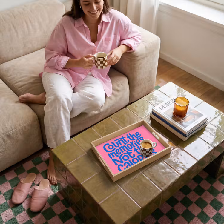 Bandeja - Recuerdos - Rosa - Azul - Cita — 4