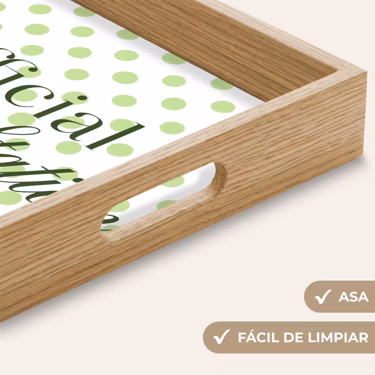 Bandeja - Snack Station - Verde - Lunares — 8