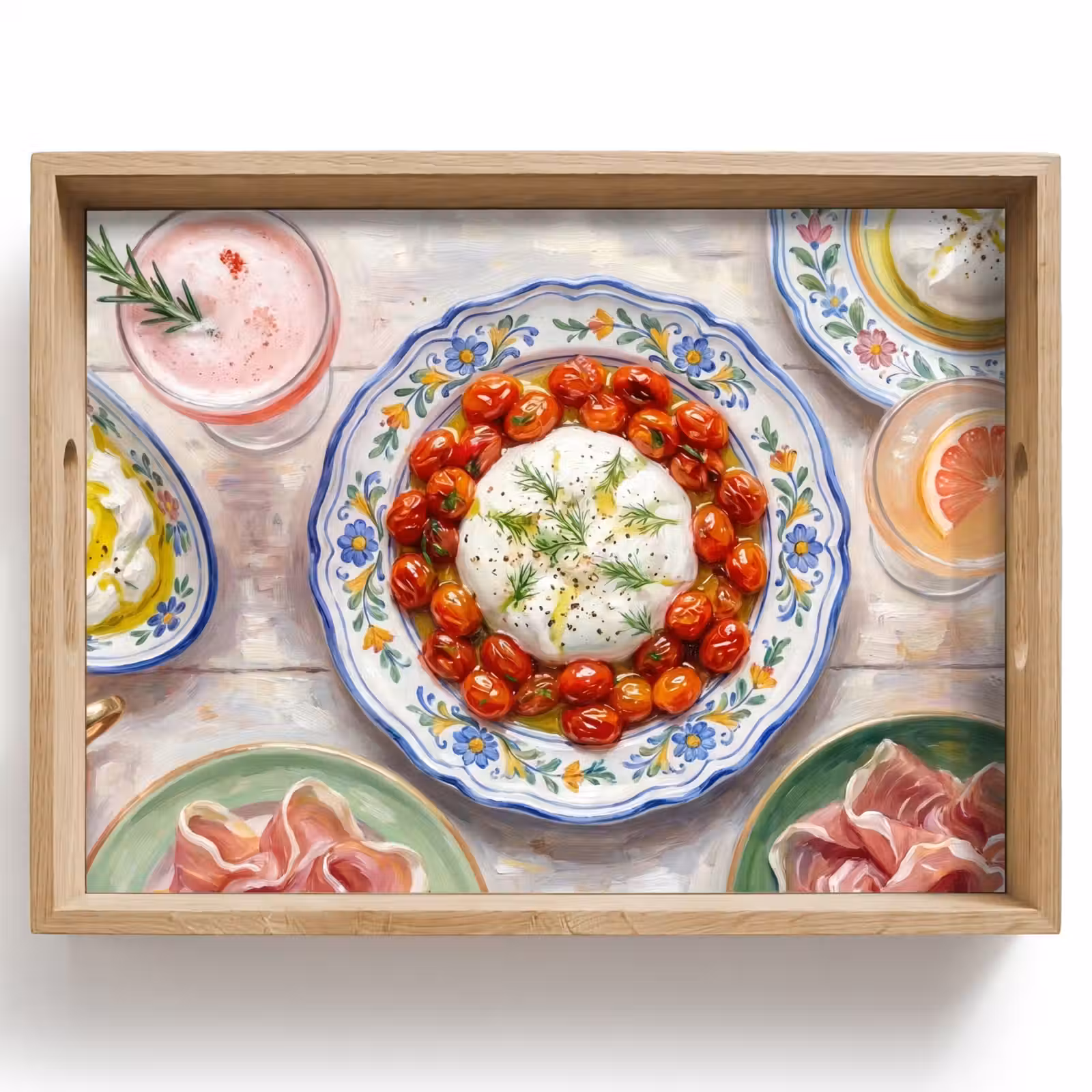 Bandeja - Comida - Mesa - Varios - Moderno — 1