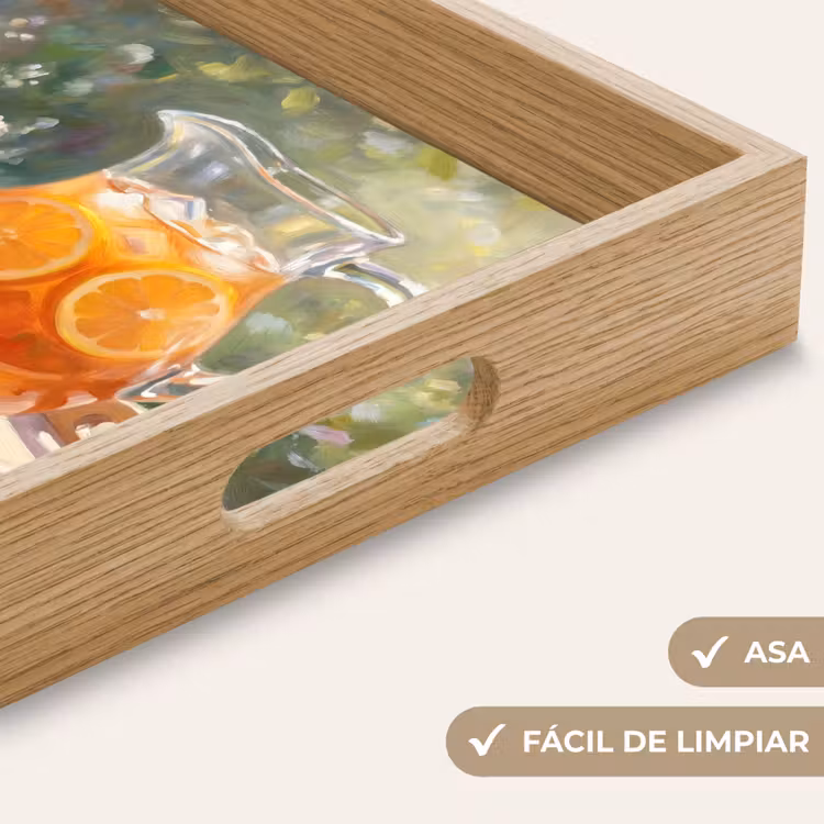 Bandeja - Bebida - Limón - Verano - Jardín - Amarillo — 8