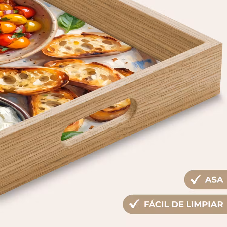 Bandeja - Comida - Tomate - Pan - Colorido - Cocina — 8