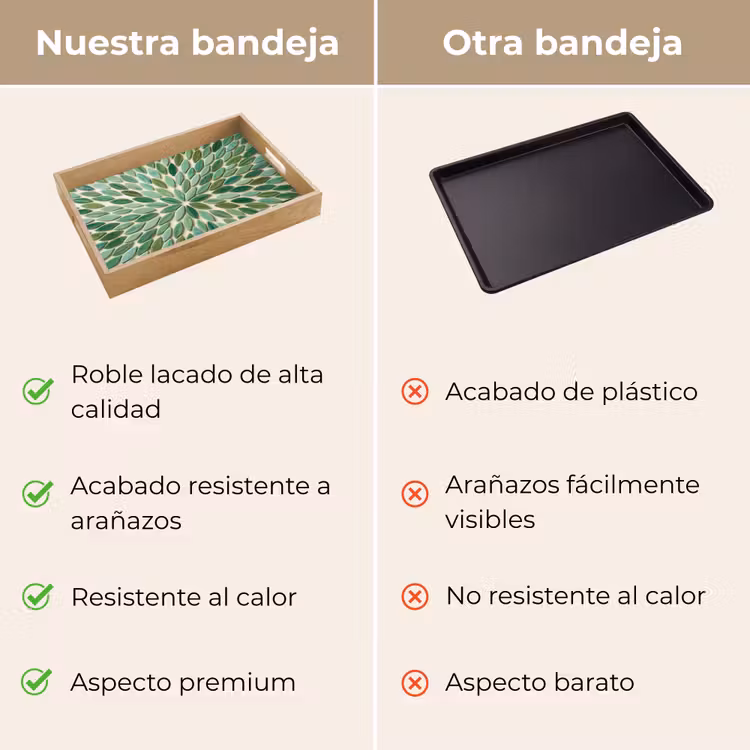 Bandeja - Estampado - Hoja - Verde - Abstracto — 9