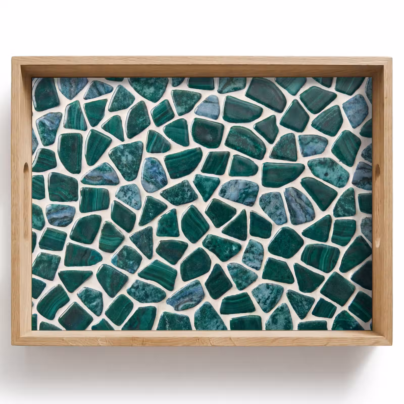 Bandeja - Textura - Piedra - Verde - Abstracto - Estampado — 1