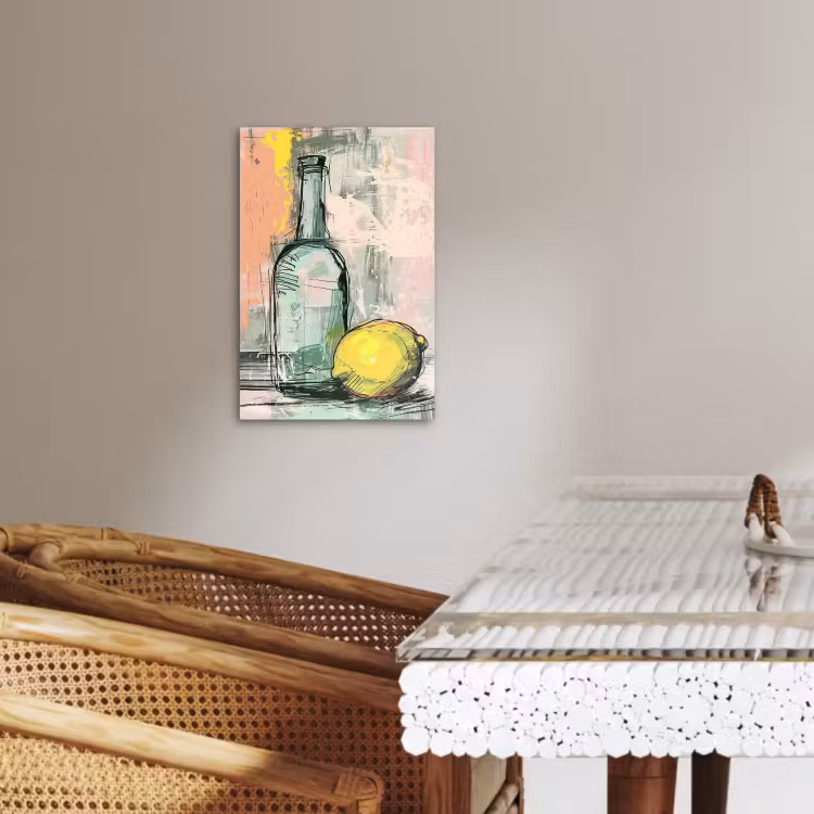 Lienzos decorativos - Bodegón con limón — 3