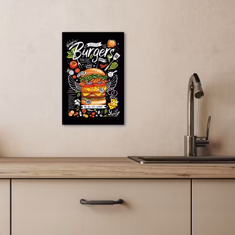 Lienzos decorativos - Banquete de hamburguesas — 2
