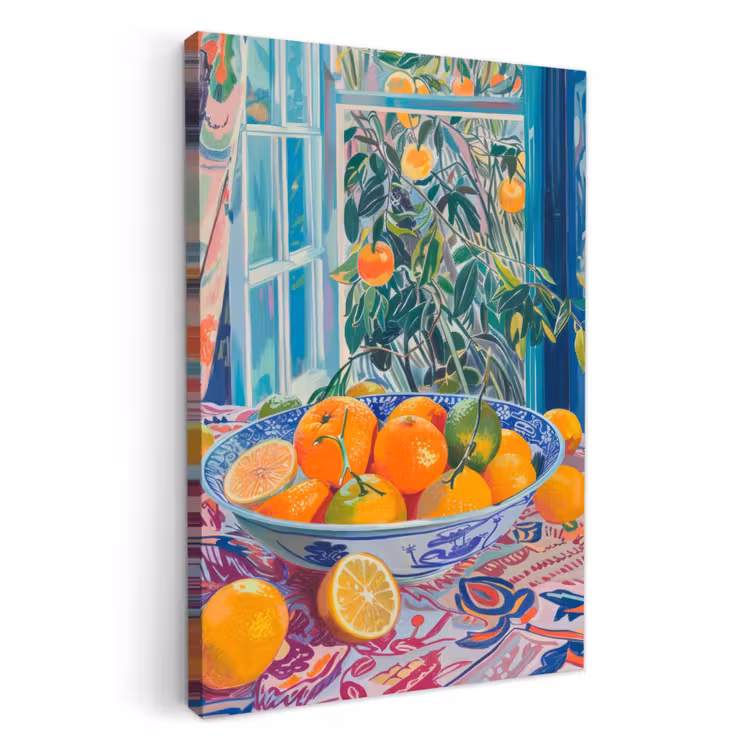 Lienzos decorativos - Cítricos a la luz del sol — 1