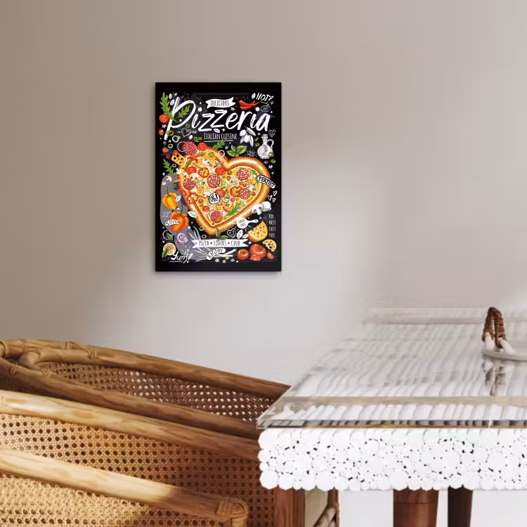 Lienzos decorativos - Lienzo culinario de delicias italianas — 2