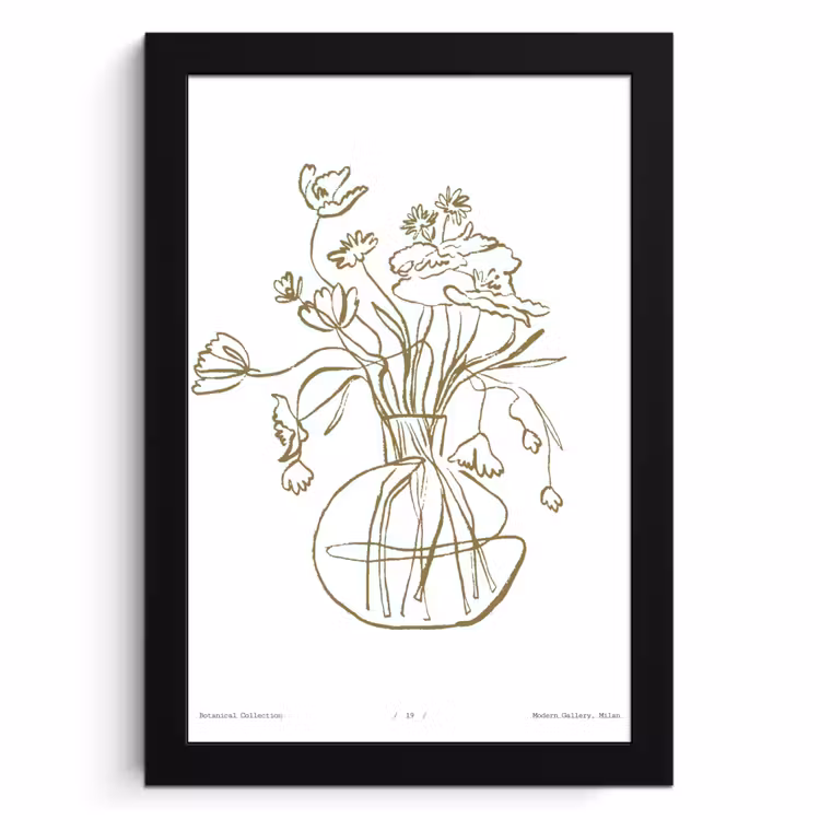 Cuadros enmarcados - Flora simple — 1