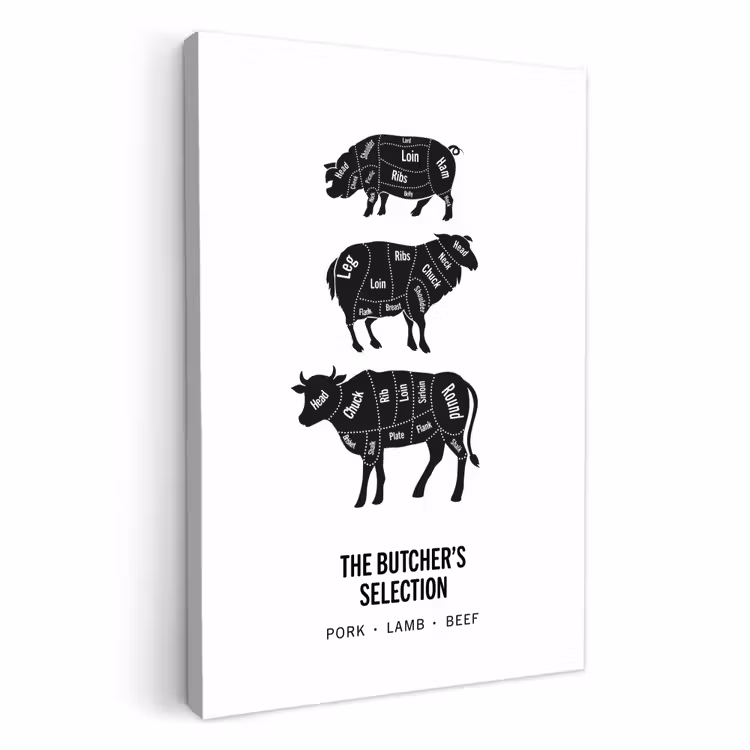 Lienzos decorativos - La elección del carnicero — 1